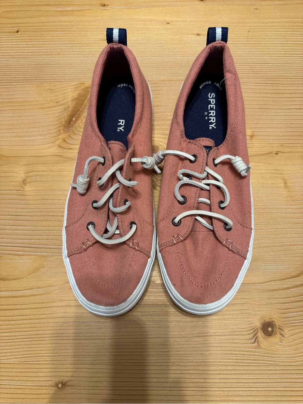 Sperry Dusty Coral Canvas Slip-On Sneakers
